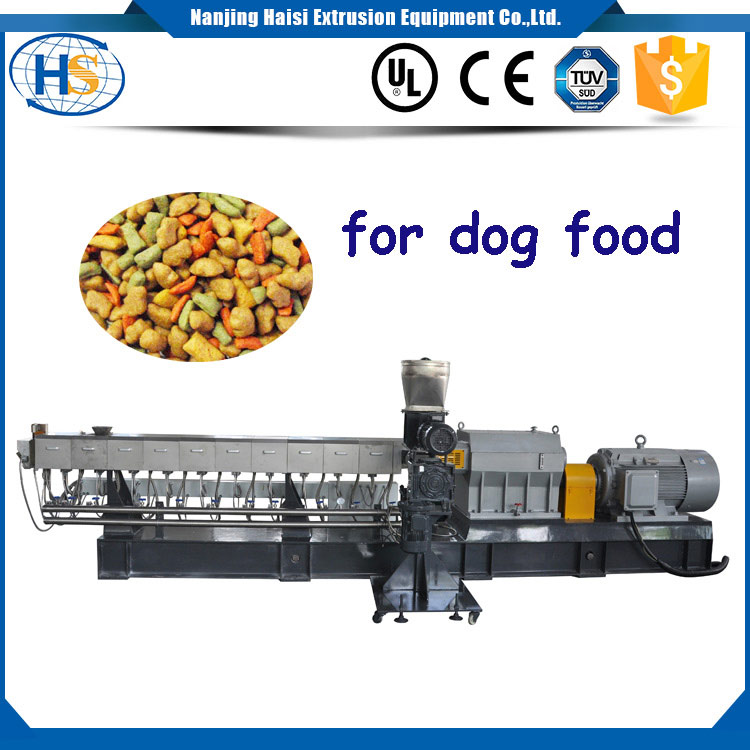 Máquina extrusora de tornillo gemelo Línea de producción de alimentos para mascotas para el tratamiento de perros