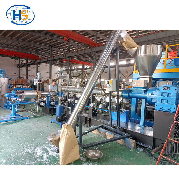 Extrusora de dos etapas de un solo tornillo de la máquina de extrusión de reciclaje de plástico de la granuladora de reciclaje de película